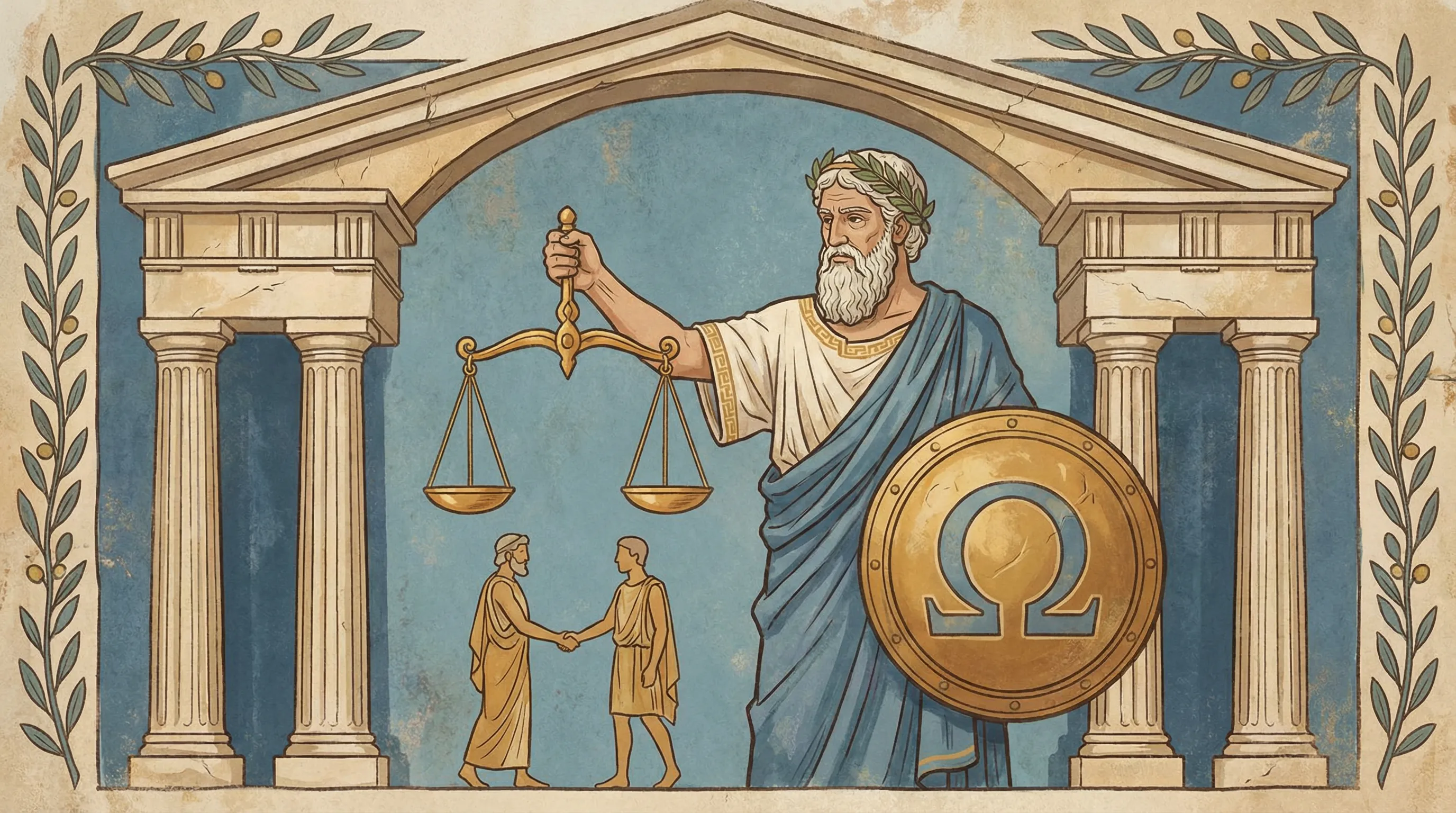 Jogo responsável com balança da justiça e proteção